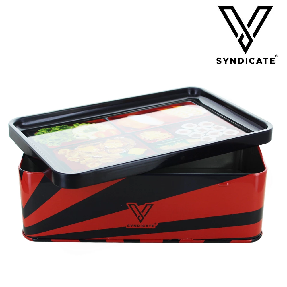 Große Metallbox mit Tablett V-Syndicate Bento Box