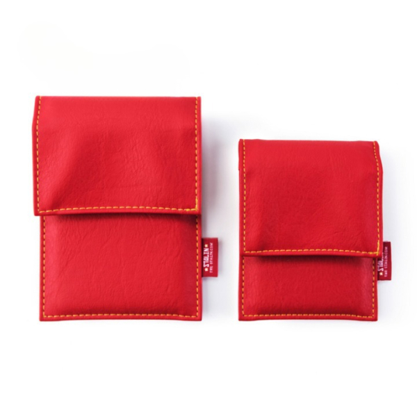 STALIN PhoneBag Kunstleder Small rot mit gelben Nähten