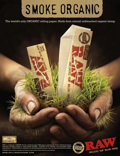 3 x RAW Organic Hemp Rolls small 5m