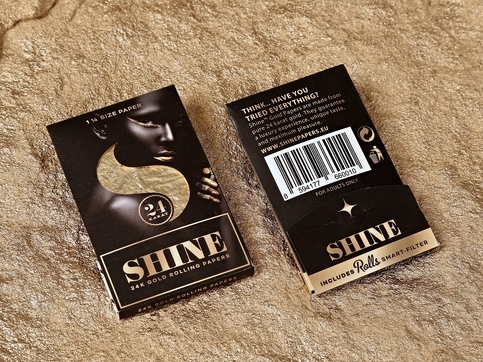 Shine 24K Gold Rolling Paper King Size 1Stk