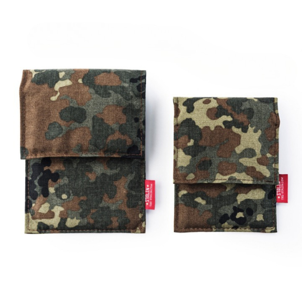 STALIN PhoneBag Textil Big camouflage mit braunen Nähten