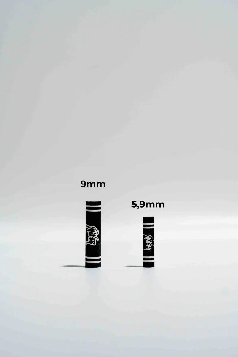 Kailar - 100 BIG Size (9mm) Cellulose Aktivkohlefilter - Black
