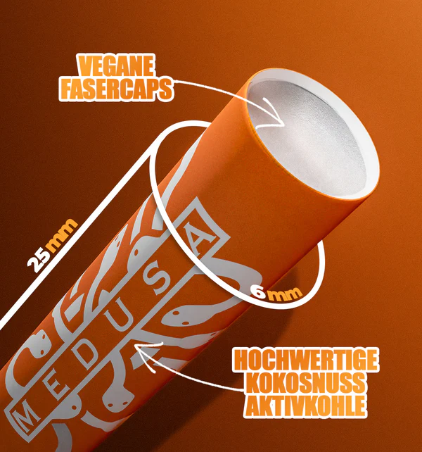 MedusaFilters - 50er Pack - SUNSET - Hybrid Aktivkohlefilter