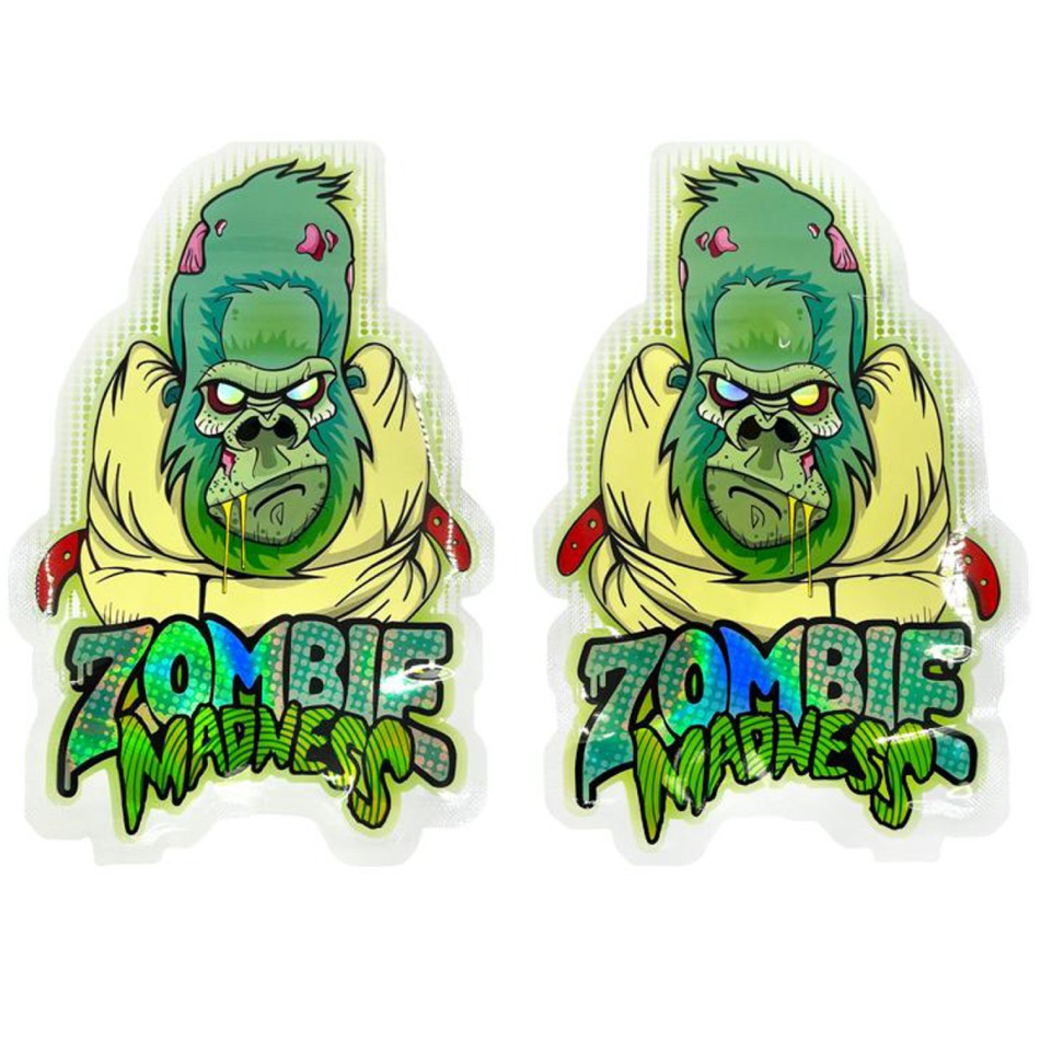 Mylar-Beutel "ZOMBIE MADNESS" (Cali Pack) mit Zipper, 3,5 g – VE-100