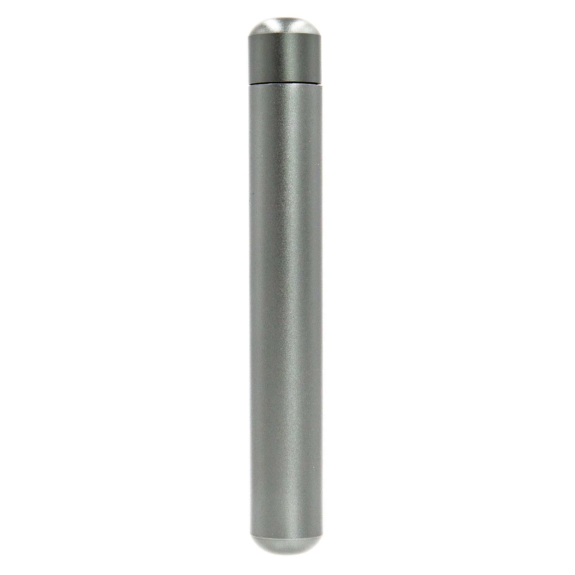 Smell Proof Metal Tube Grey 12 x 1.8 cm