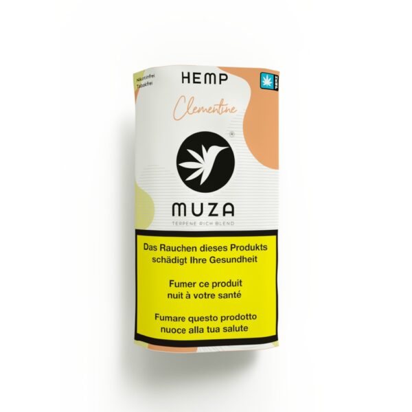 MUZA ~ Hemp Clementine ~ Nikotinfreier Tabakersatz ~ 20g