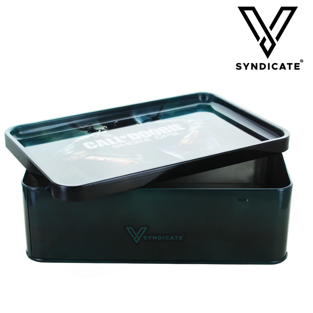 Große Metallbox mit V-Syndicate-Tablett Call of Doobie