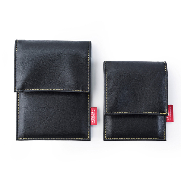 STALIN PhoneBag Kunstleder Small schwarz mit dunkelgrauen Nähten