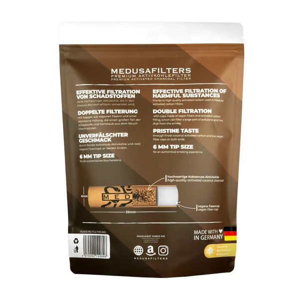 MedusaFilters - 1000er Pack - Hybrid Aktivkohlefilter