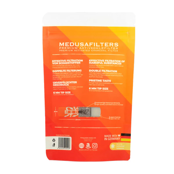 MedusaFilters - 50er Pack - SUNSET - Hybrid Aktivkohlefilter