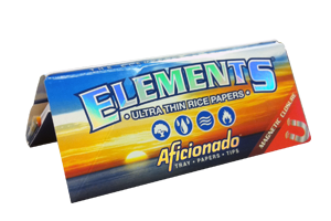 Elements Aficionado King Size Papers Tips + Rolling-Tray